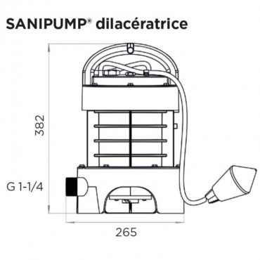 Pompe de relevage SANIPUMP SFA.